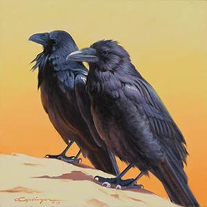 Desert Wildlife Birds paintings