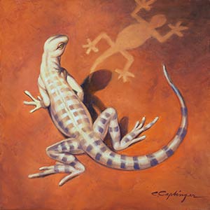 Desert Lizards paintings