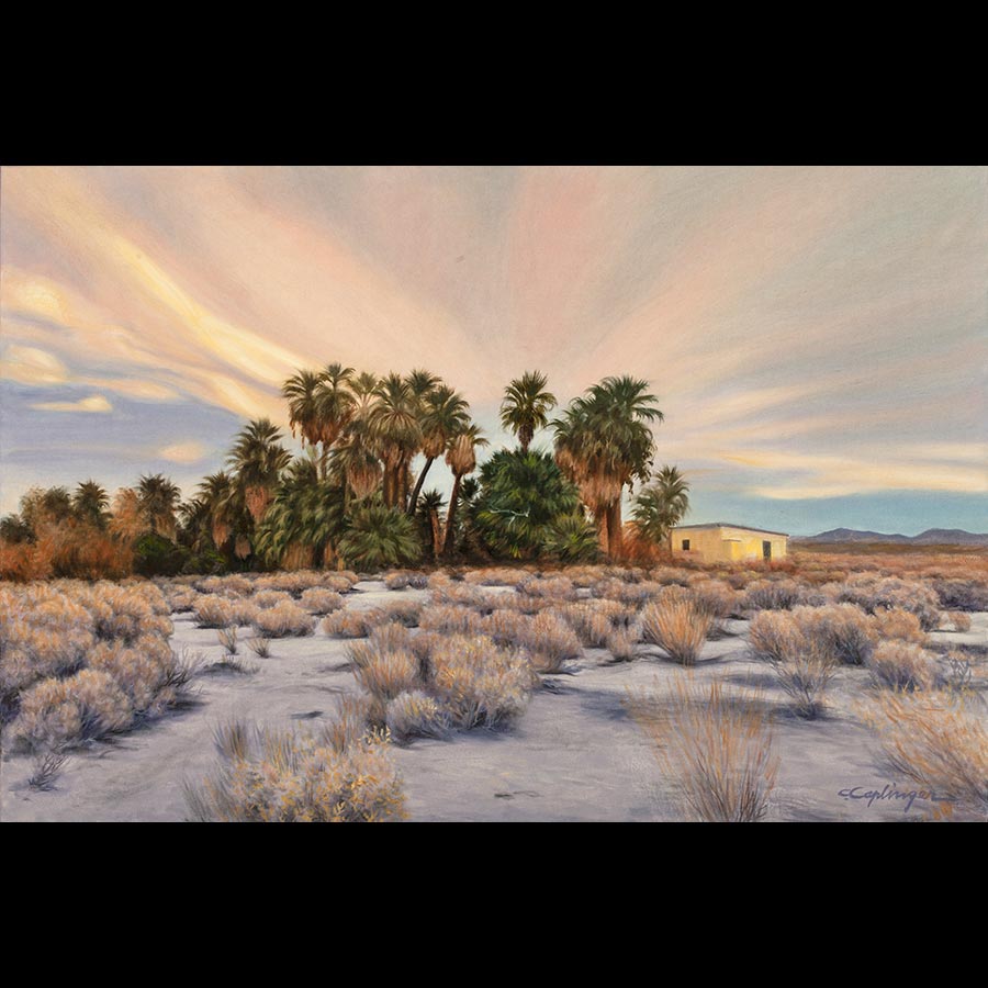Desert Oasis Landscape Painting