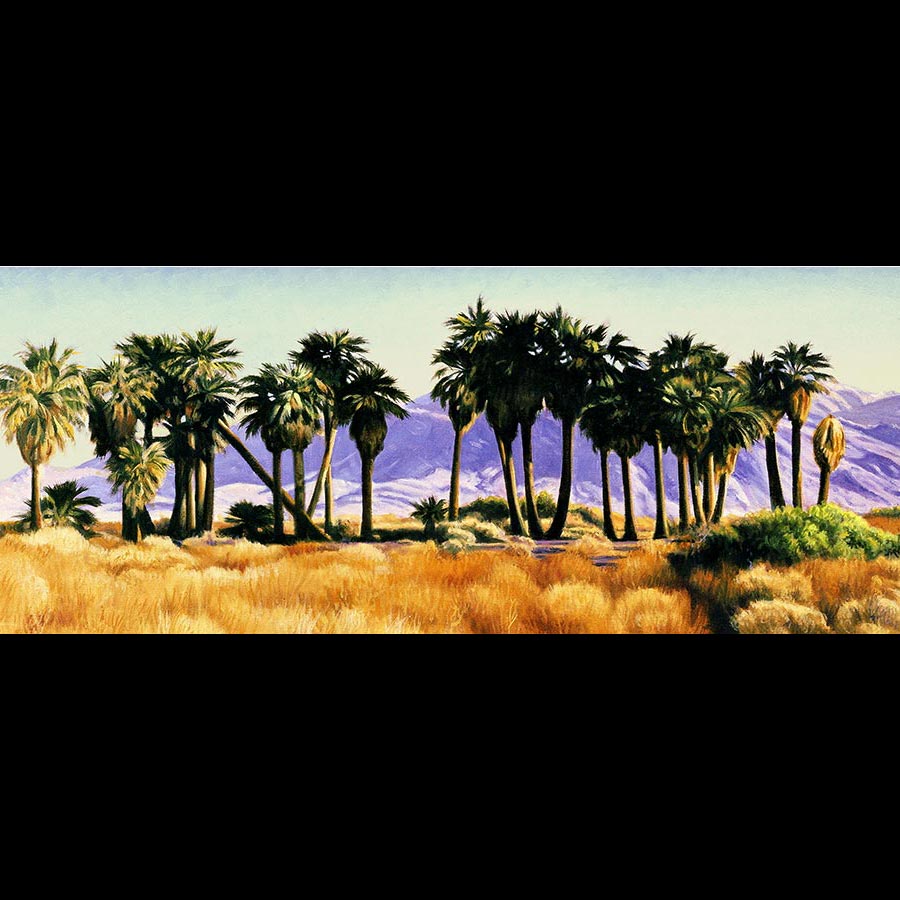 Desert Oasis Landscape Painting