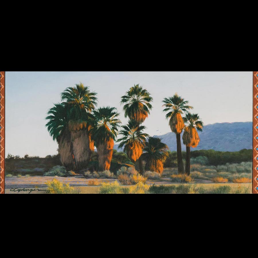 Desert Oasis Landscape Painting