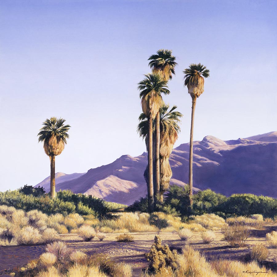 Desert Oasis Landscape Painting