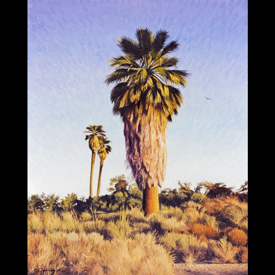 Desert Oasis Landscape Painting