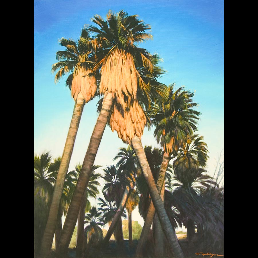 Desert Oasis Landscape Painting