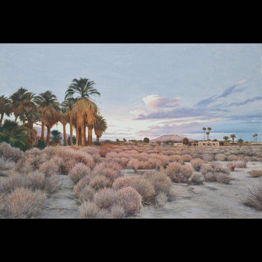 Desert Oasis Landscape Painting