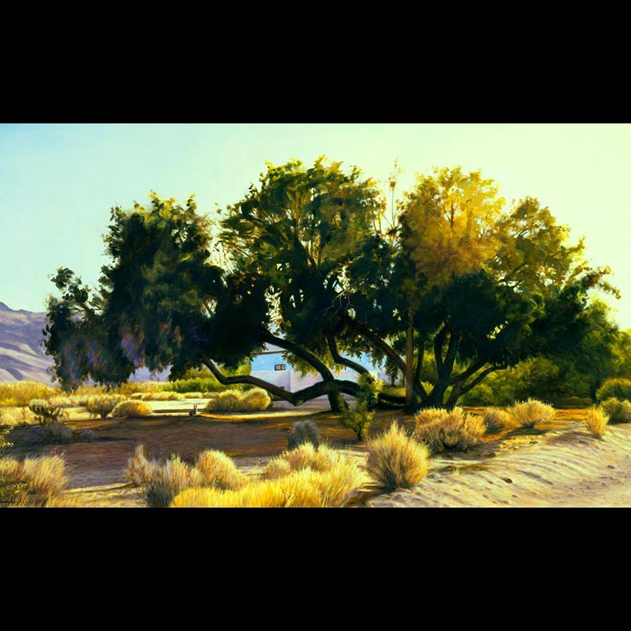 Desert Oasis Landscape Painting