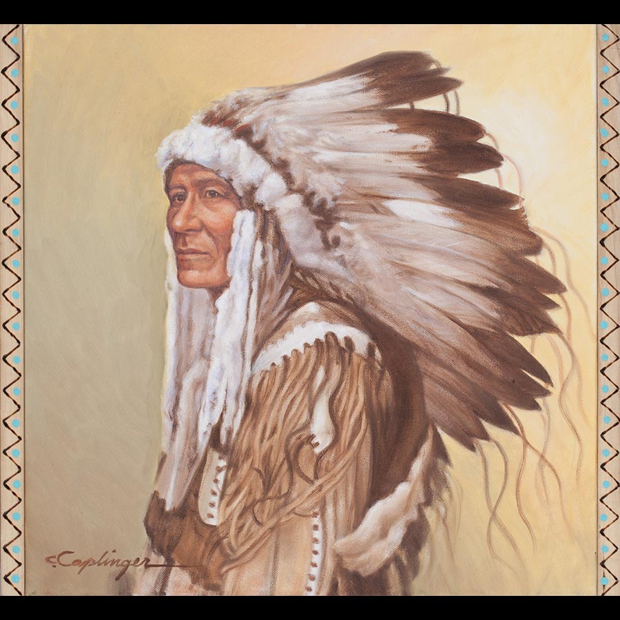 Cowboy & Indian paintings by Chuck Caplinger