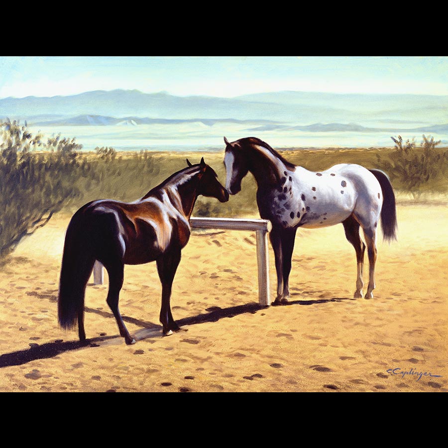 Horse and Burro Paintings by Chuck Caplinger