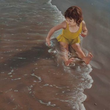 Tiffany on the Beach by Chuck Caplinger